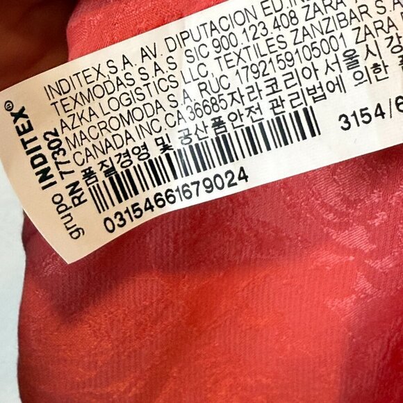 Zara Chemise Mini Slip Dress Coral Pink Small - Picture 12 of 14